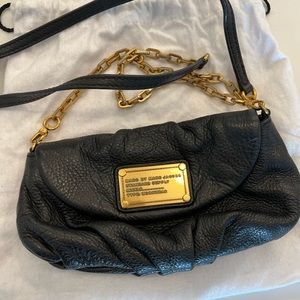 Marc by Marc Jacobs Black Crossbody Bag with Gold Chain